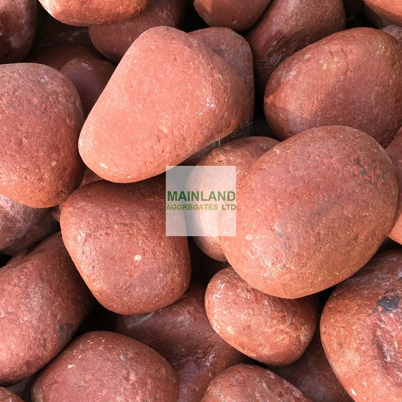 100-150mm Agra Red Cobbles
