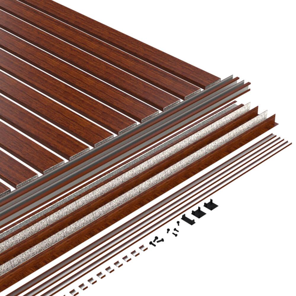 Marano Breeze Kit For 1.2m High Fence (H1.1m x W2.35m) Oak Wood Effect 