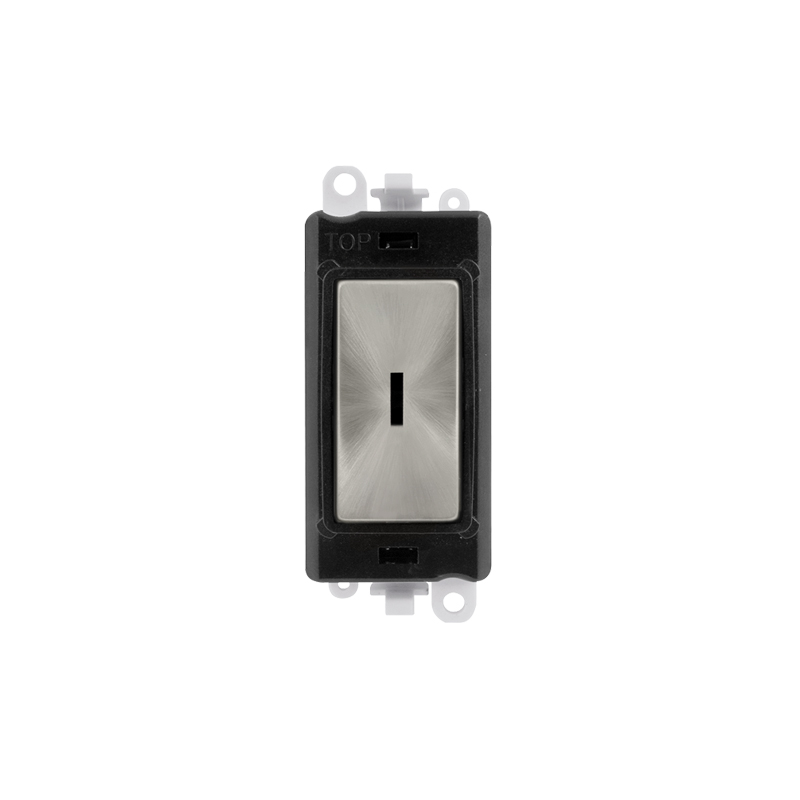 Click 20AX Satin Chrome 2 Way Keyswitch Module Insert Black