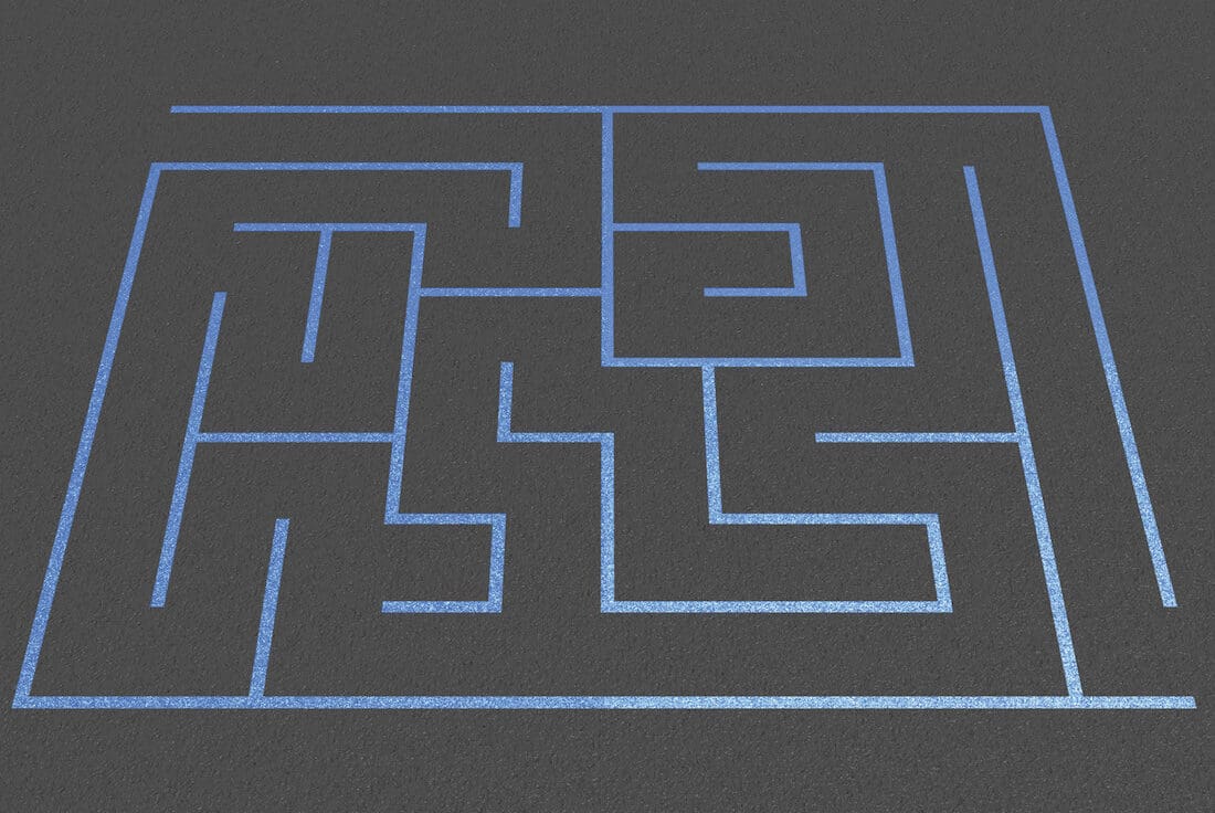 Rectangular Maze - Playground Graphics