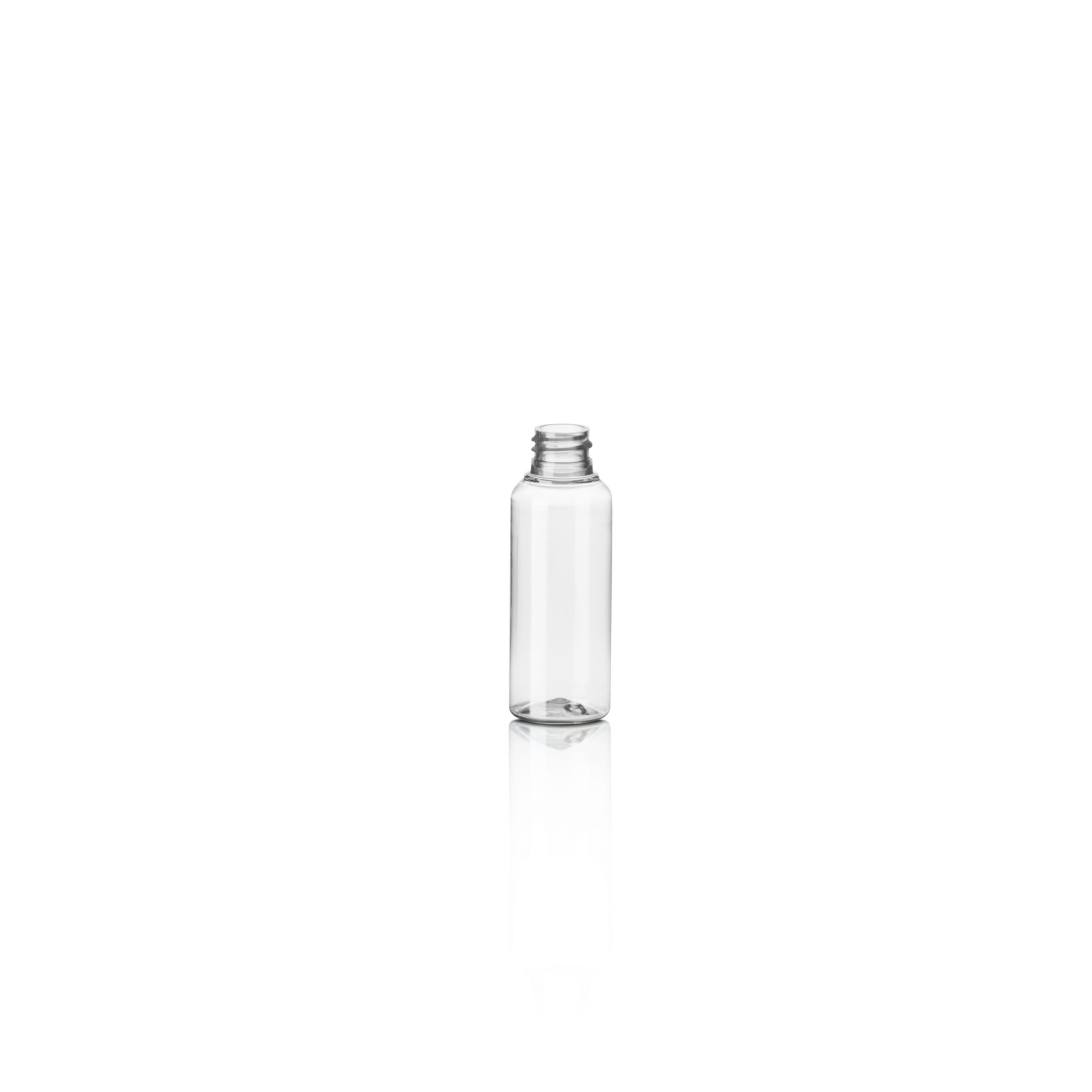 Supplier Of 50ml Clear PET 30% PCR Tall Boston Round Bottle