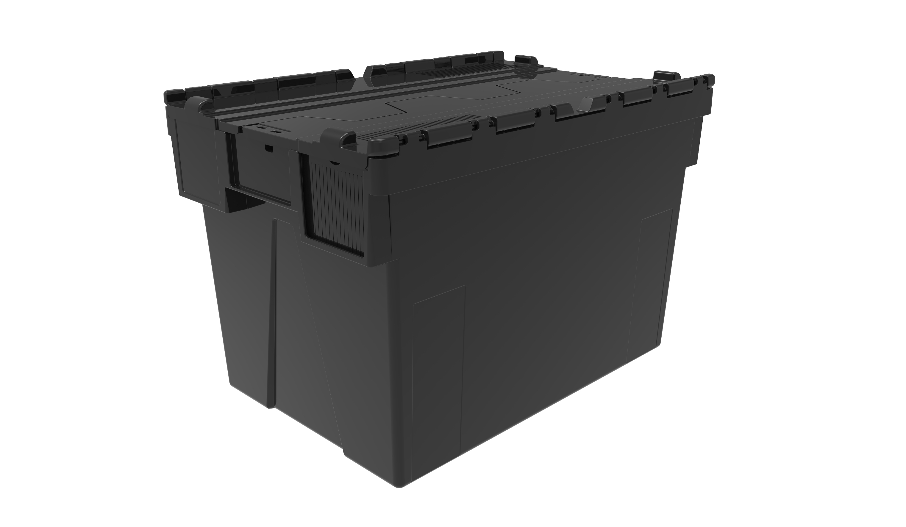 77 Litre Super Strong Recycled Attached Lid Container