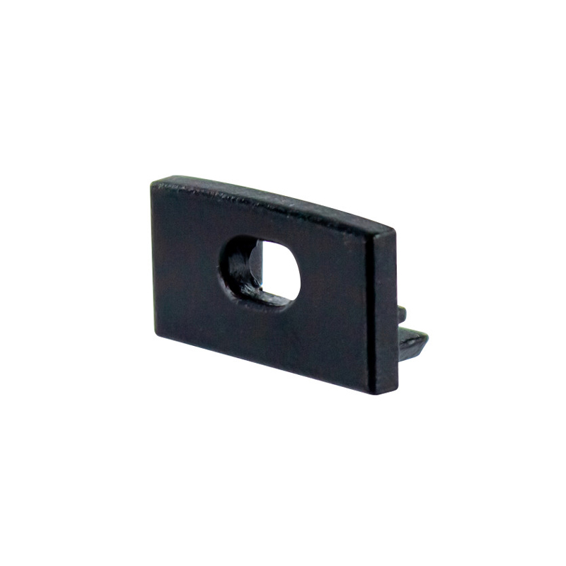 Integral Profile Black End Cap With Hole for ILPFS048B / ILPFS049B