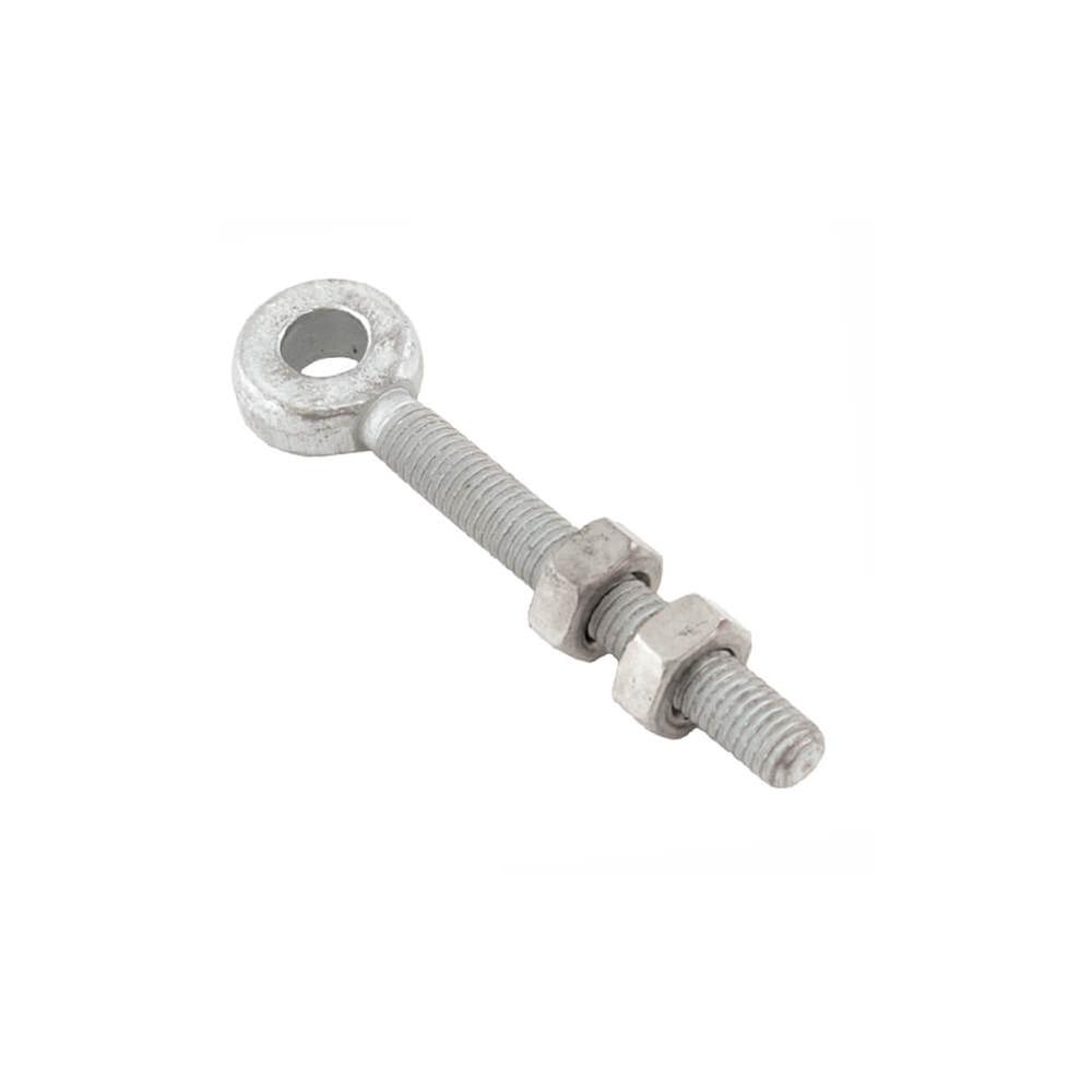 BZP Gate Eye Bolts Adjustable M16 x 165 C/W 2 Nuts 