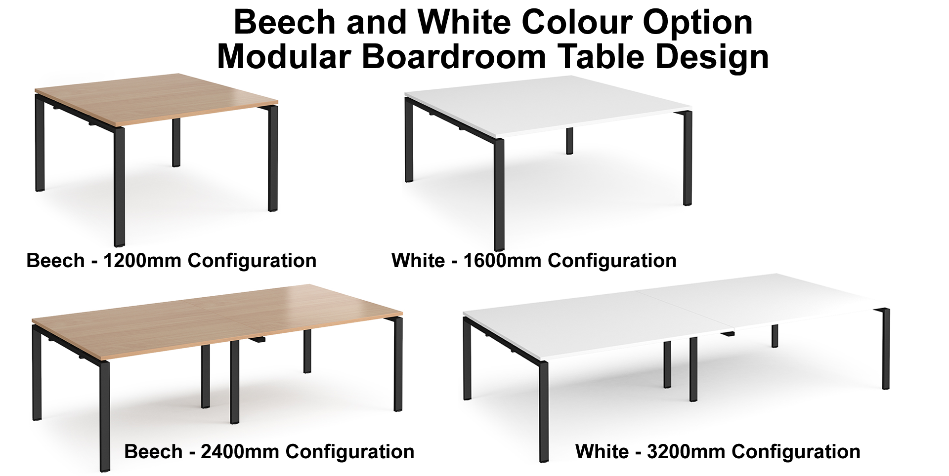 Adapt Modular Boardroom Table - Multiple Sizes and Configurations Near Me