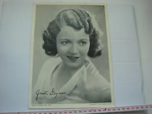 Janet Gaynor- Photograph Film Star Woman'S Way Publication 1931 245 X 178Mm