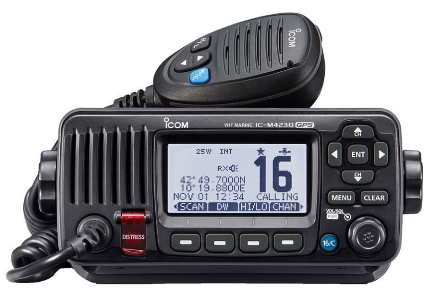 IC-M423GE Mounted VHF/DSC Marine Radio