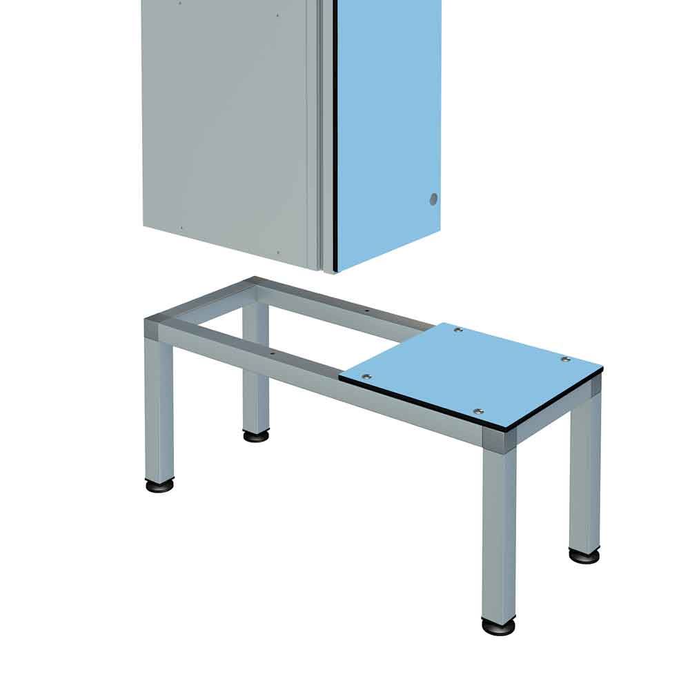 Aluminium Seat/Stands for Zenbox Lockers For Gyms