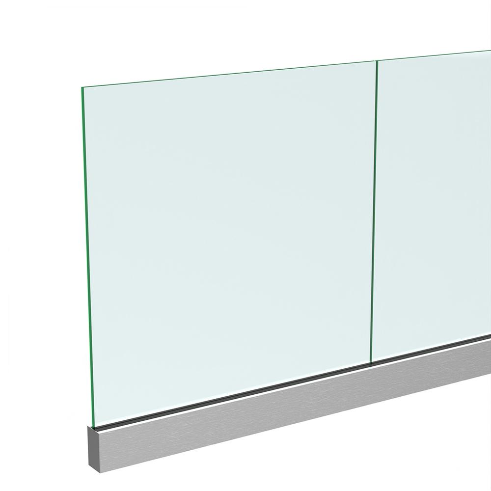 Anodised Base Duo Channel and Gasket -Includes 15mm Glass