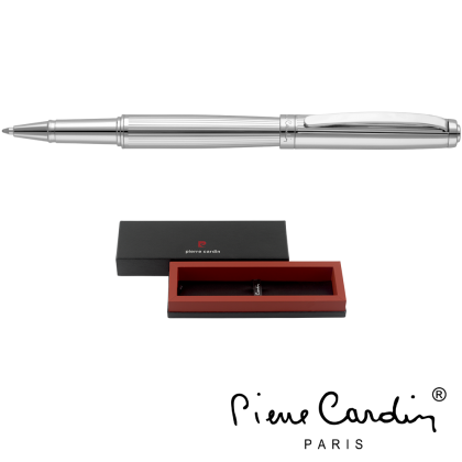 Pierre Cardin Lustrous Metal Rollerball Pen - Chrome with PB17 Box