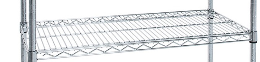 Chrome Wire Accessories - Chrome & Epoxy Shelves for Garages