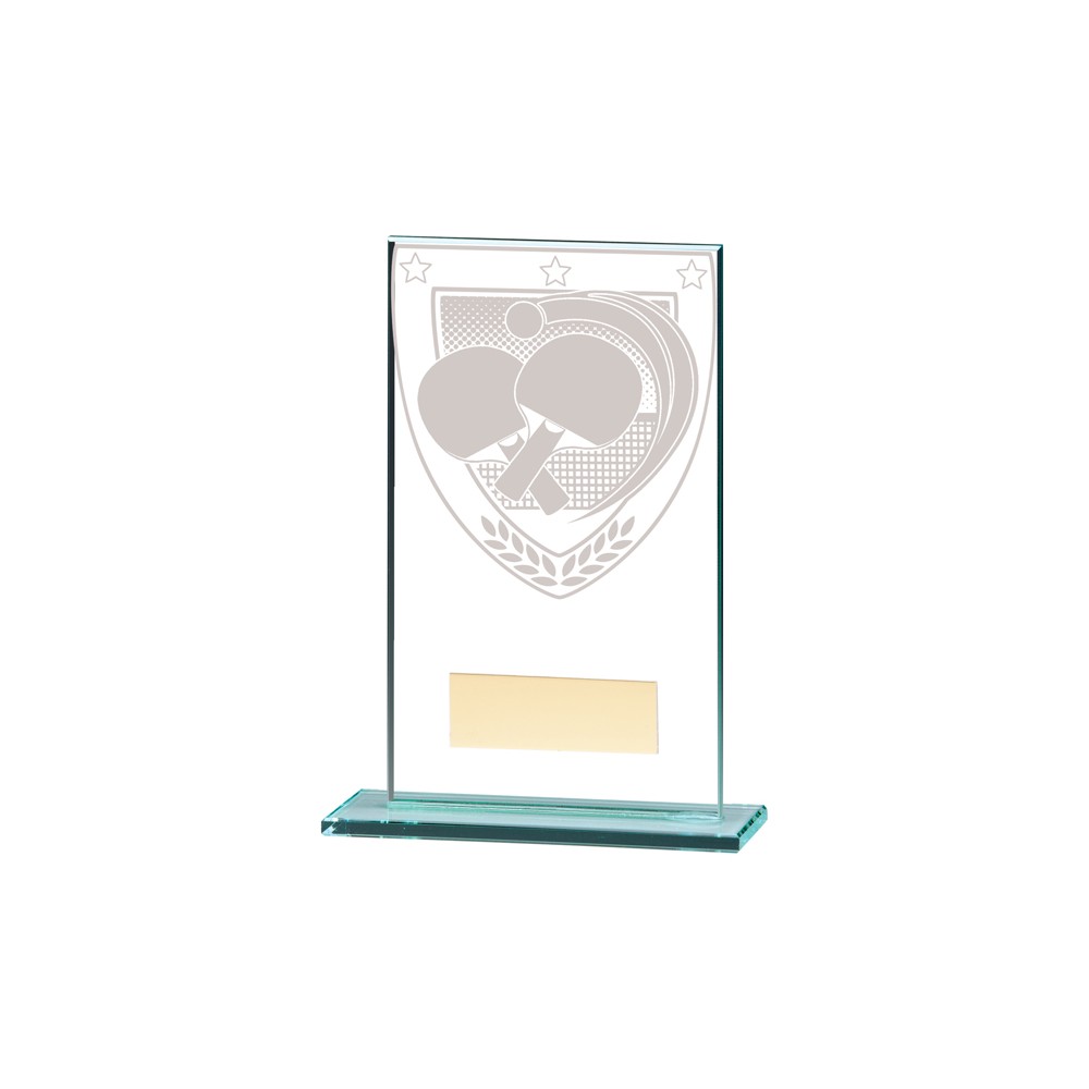 Suppliers Of Millennium Glass Table Tennis Award - 5 sizes Hertfordshire