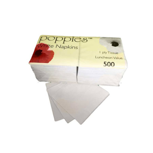 Suppliers Of 1 Ply White Napkin 32cm - 131P cased 5000 For Schools