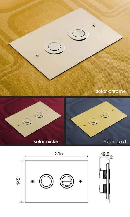 Solar Toilet Flush Plate (54J)