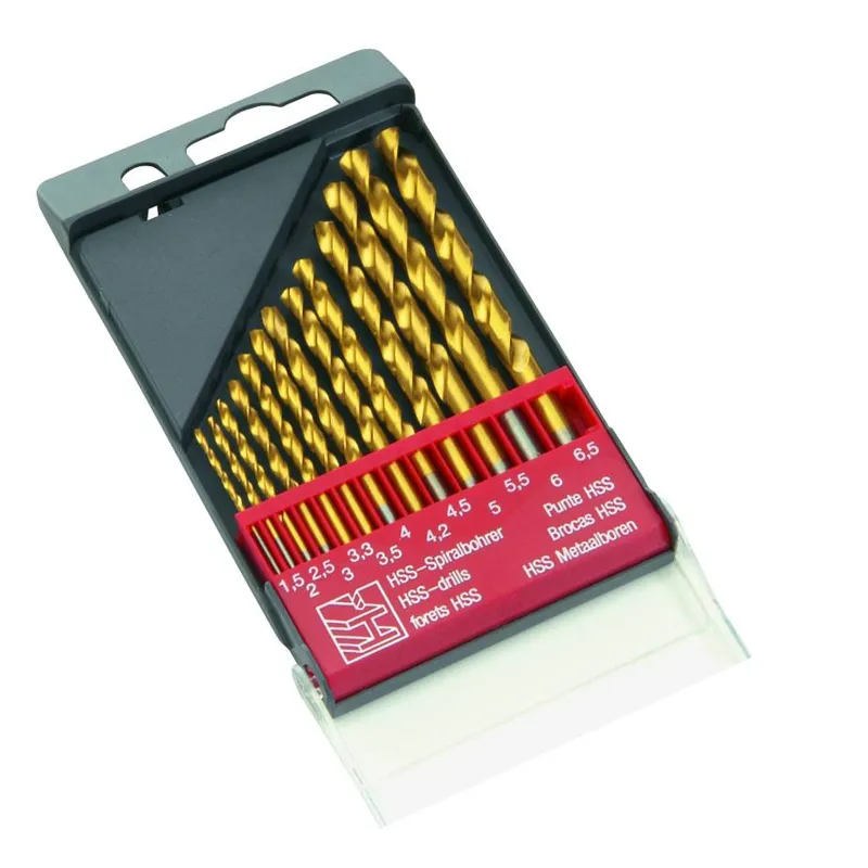 1.5 - 6mm Drill Set HSS or HSS TIN