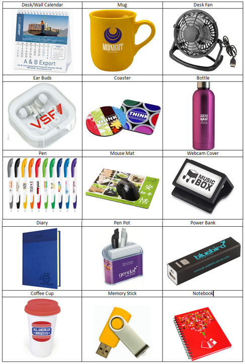 Work From Home Promotional Items