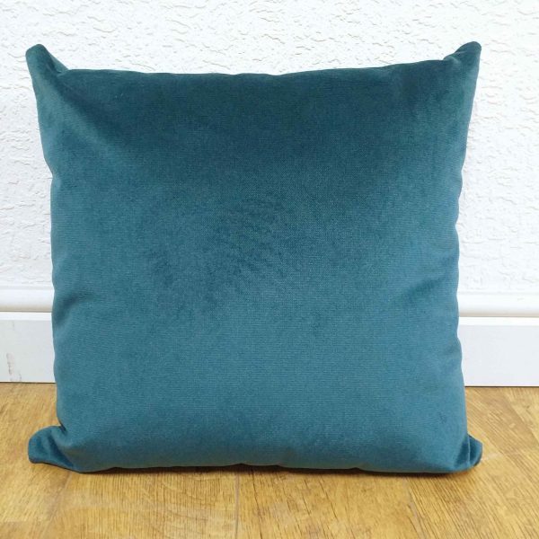 Teal Velvet Malta Fabric Scatter Cushion or Cover. Sizes 16 to 24&#34;