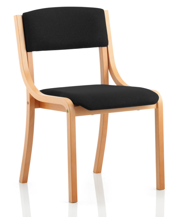 Providers Of Madrid Fabric Conference Chair with Wood Frame - No Arms North Yorkshire