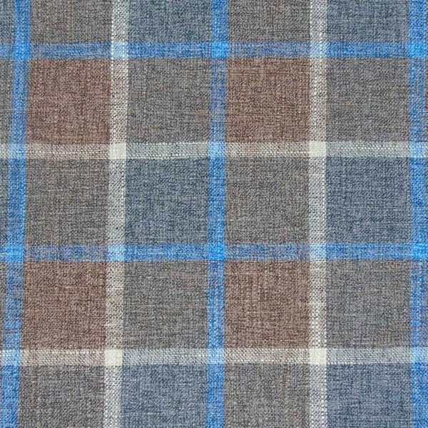 Brown with Blue Check Scatter Cushions ? Plain or check 16&#34; to 24&#34;