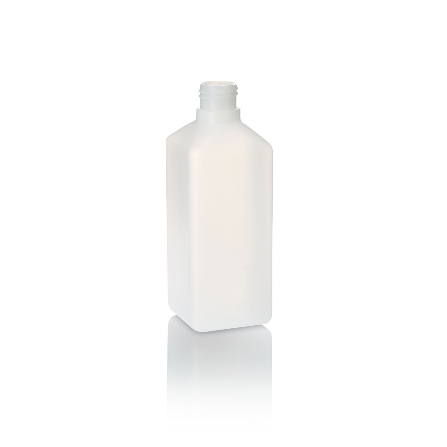 Stockists Of 500ml Natural HDPE Heavy Duty Square Bottle