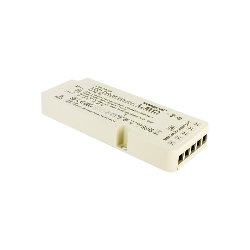 Integral 5 Multiport Sensor Dimmable Constant Voltage Driver 12V DC 24W