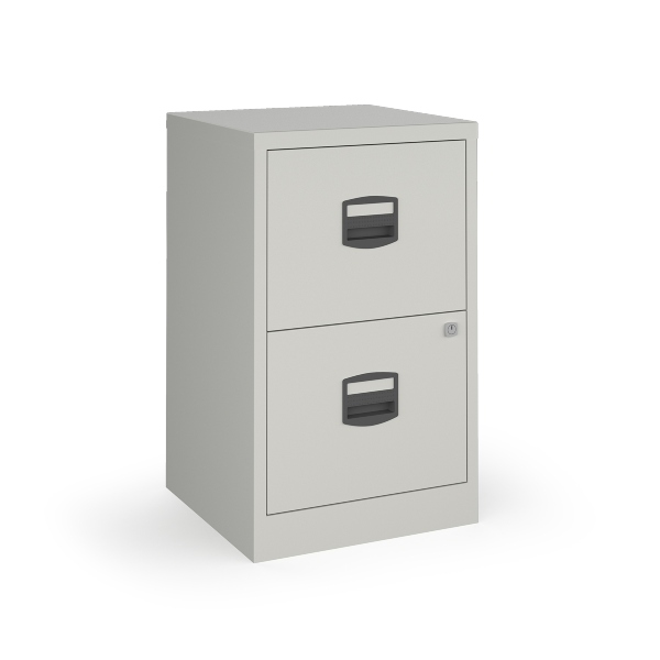 Bisley A4 Home Filer with 2 Drawers - Grey