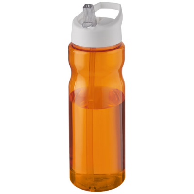 H2O ACTIVE® ECO BASE 650 ML SPOUT LID SPORTS BOTTLE in Orange & White.