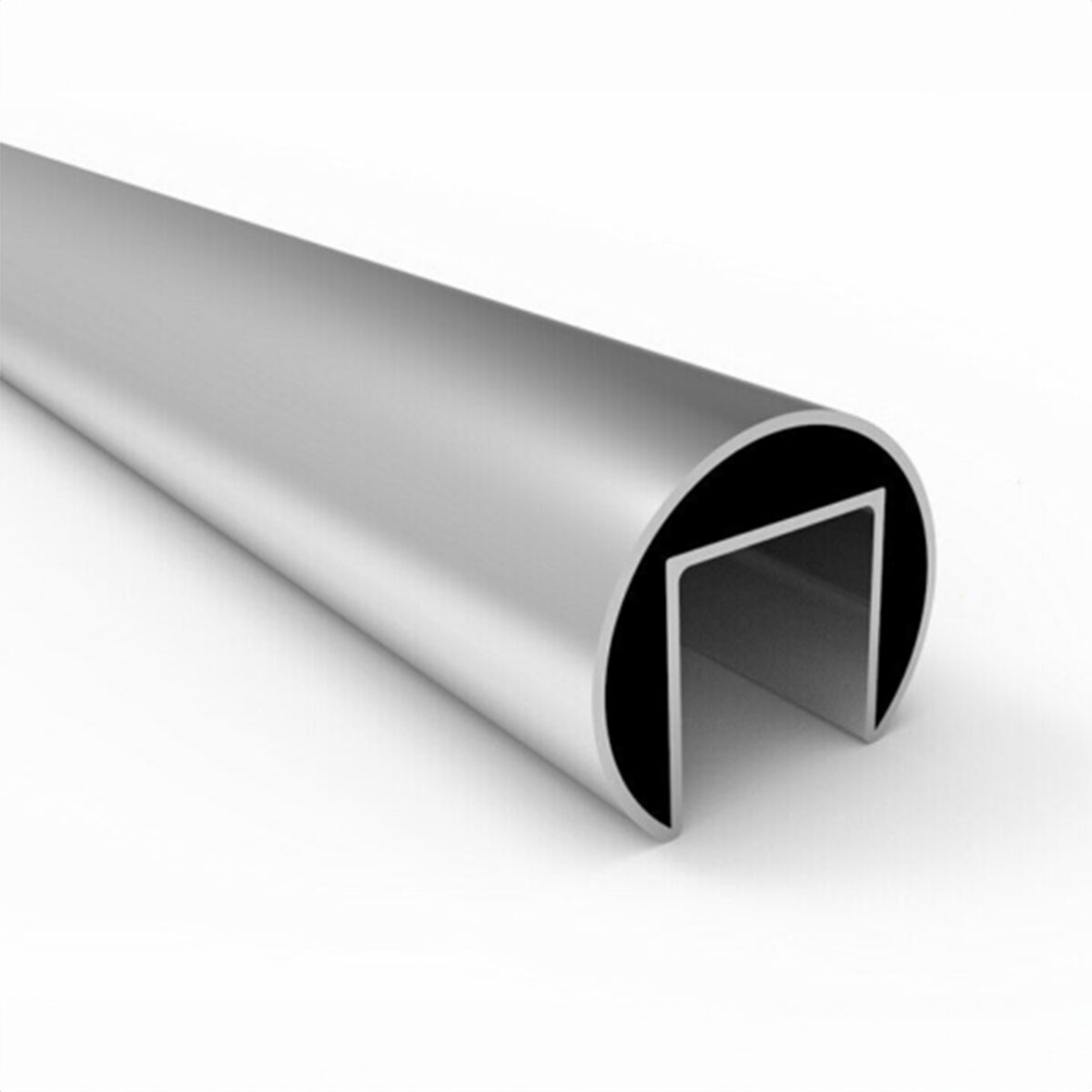 5m Slotted Tube Handrail For Glass Balustrades