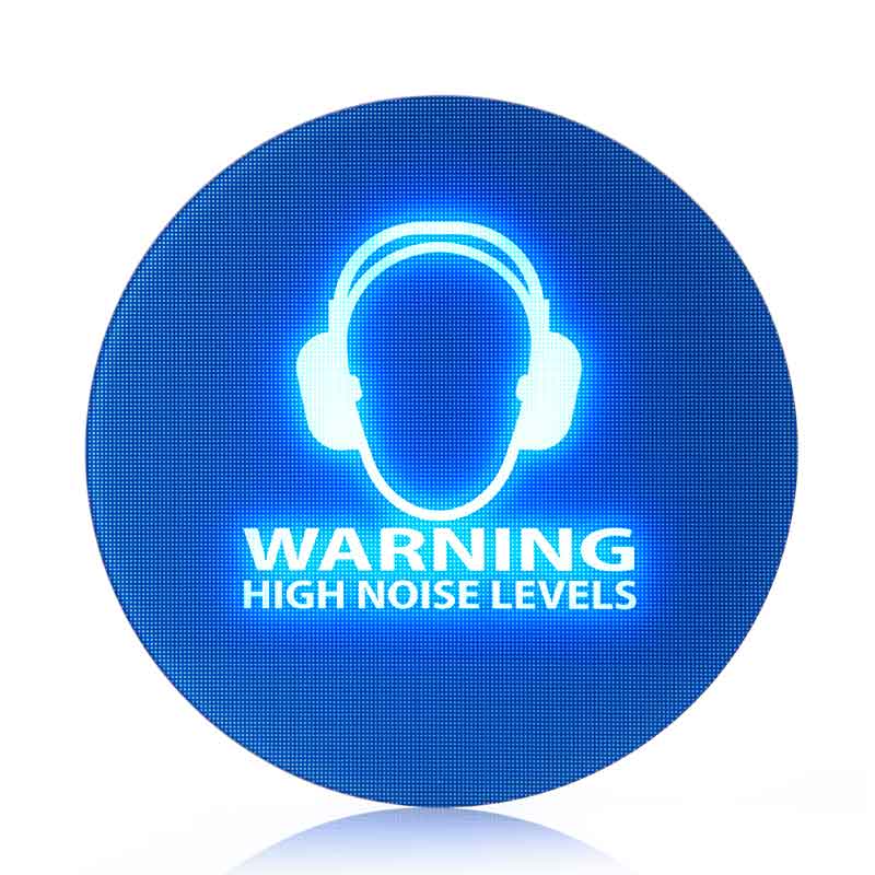 Noise Activated Warning Sign For Workplace Noise Safety Compliance