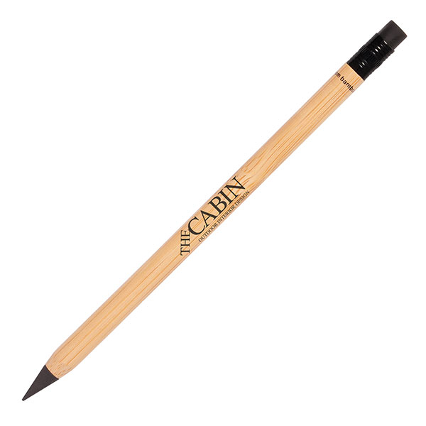 Eternity Bamboo Pencil With Eraser - Spot Colour 