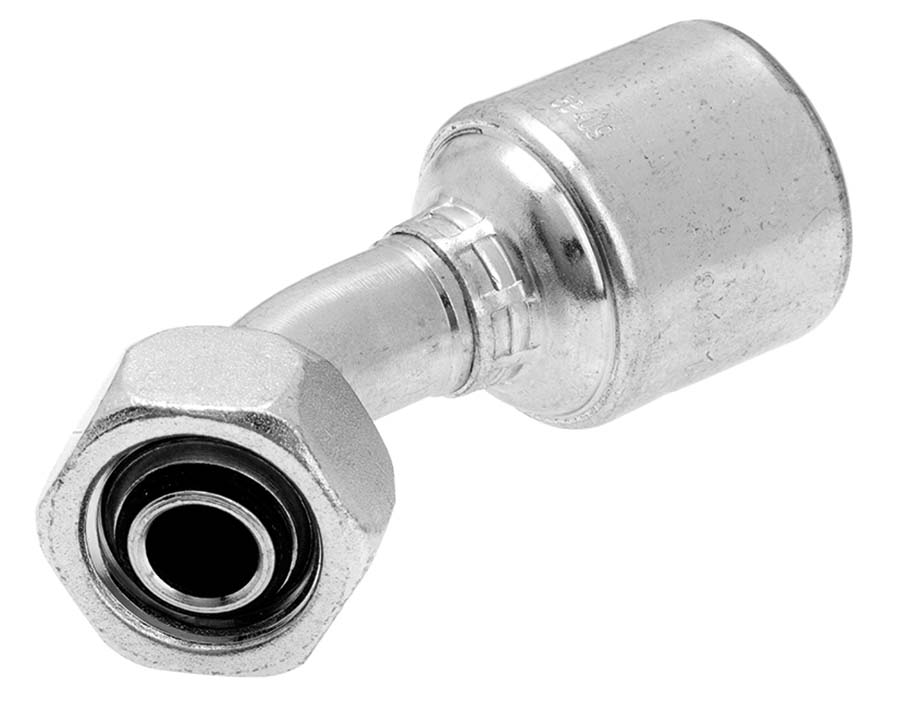 ExITFLEx 45&#176; Swept Elbow &#45; BSPP Female Swivel with O&#45;Ring Seal