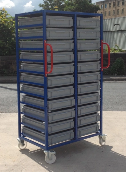 Plastic Box Trolleys For Organizing And Storing Goods Efficiently