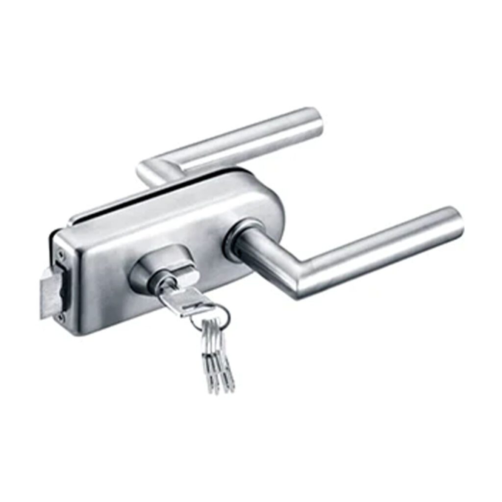 Stainless Steel Lever Latch for Glass Door (Non-Magnetic)