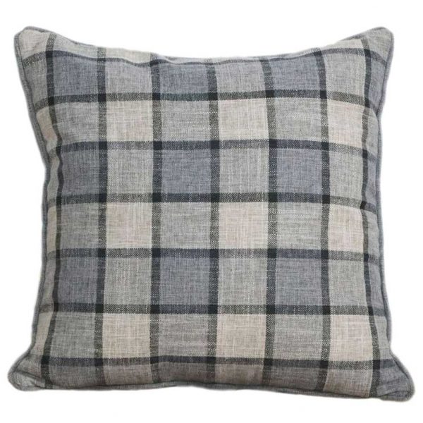 Grey Check or Plain Grey Scatter Cushions ? 16&#34; to 24