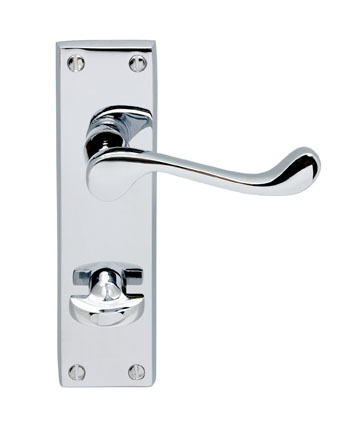 DL54WCCP Victorian Scroll Bathroom Lever CP