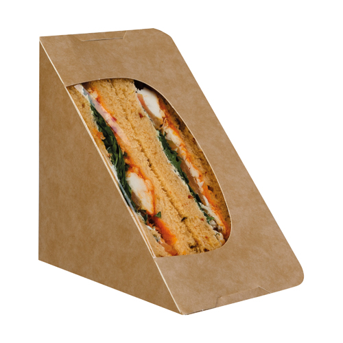 Deep-fill Self-Seal Sandwich Pack (Kraft) - ES004C-SUN Cased 500 For Restaurants