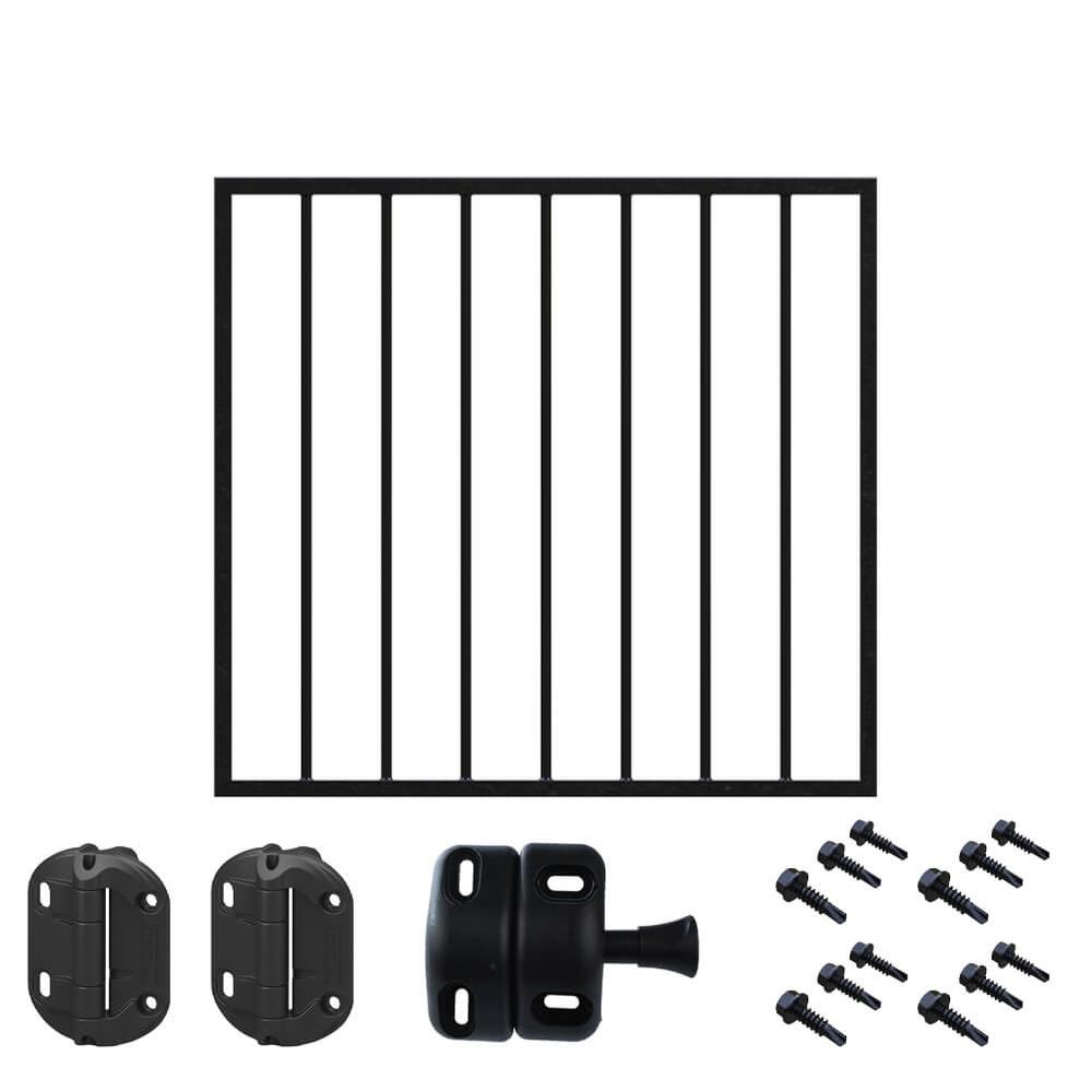 Gate for 1000mm High Fence (100mm gaps)Includes Latch/Catch & Plain Hinges