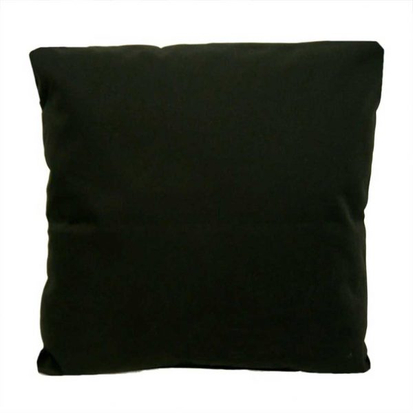 Black Cotton Drill Scatter Cushion or Cover. Sizes 16&#34; 18&#34; 20&#34; 22&#34; 24&#34;