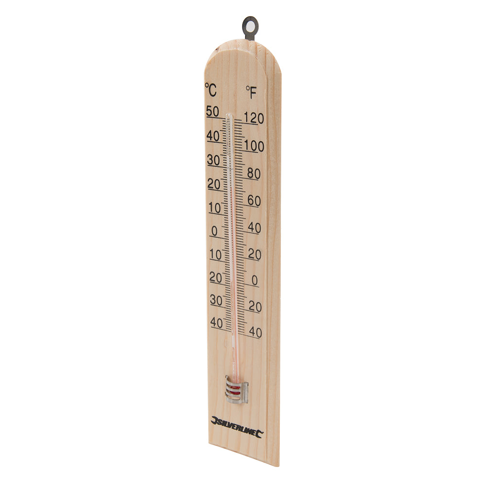 Silverline 490745 Wooden Thermometer -40° to +50°C