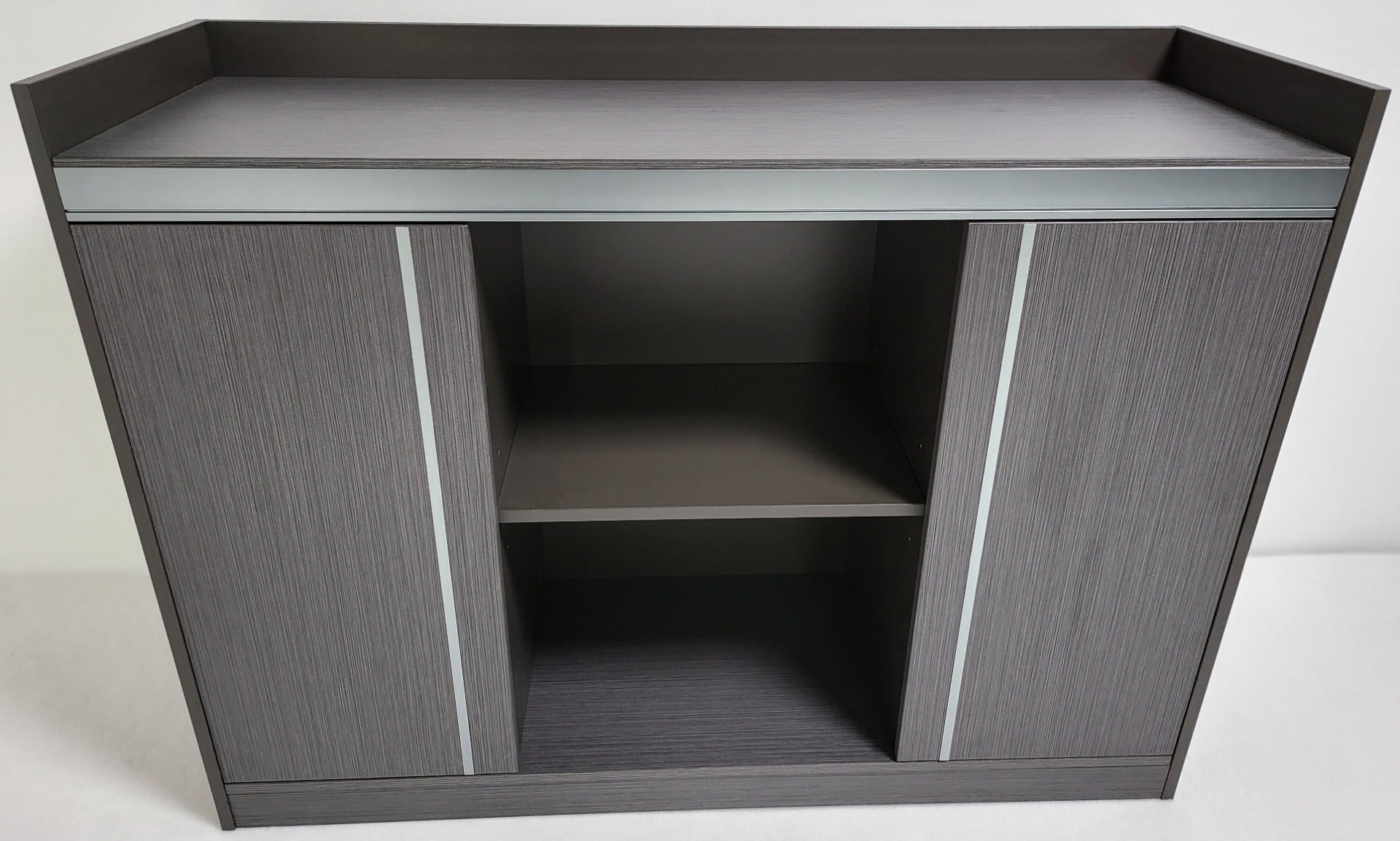 Grey Oak Melamine 1200mm Wide Cupboard - WKO-H0112