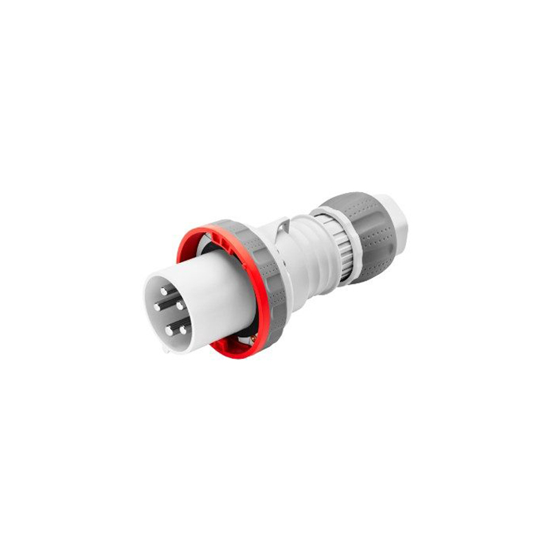 Gewiss Red Straight Plug HP IP67 3P+E 63A 400V