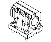 Double radial 2+2 static tool - CAPTO