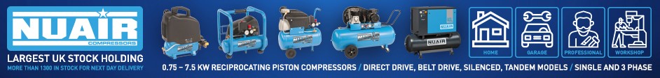 Stockists Of NUAIR Reciprocating Piston Air Compressors In Oxfordshire