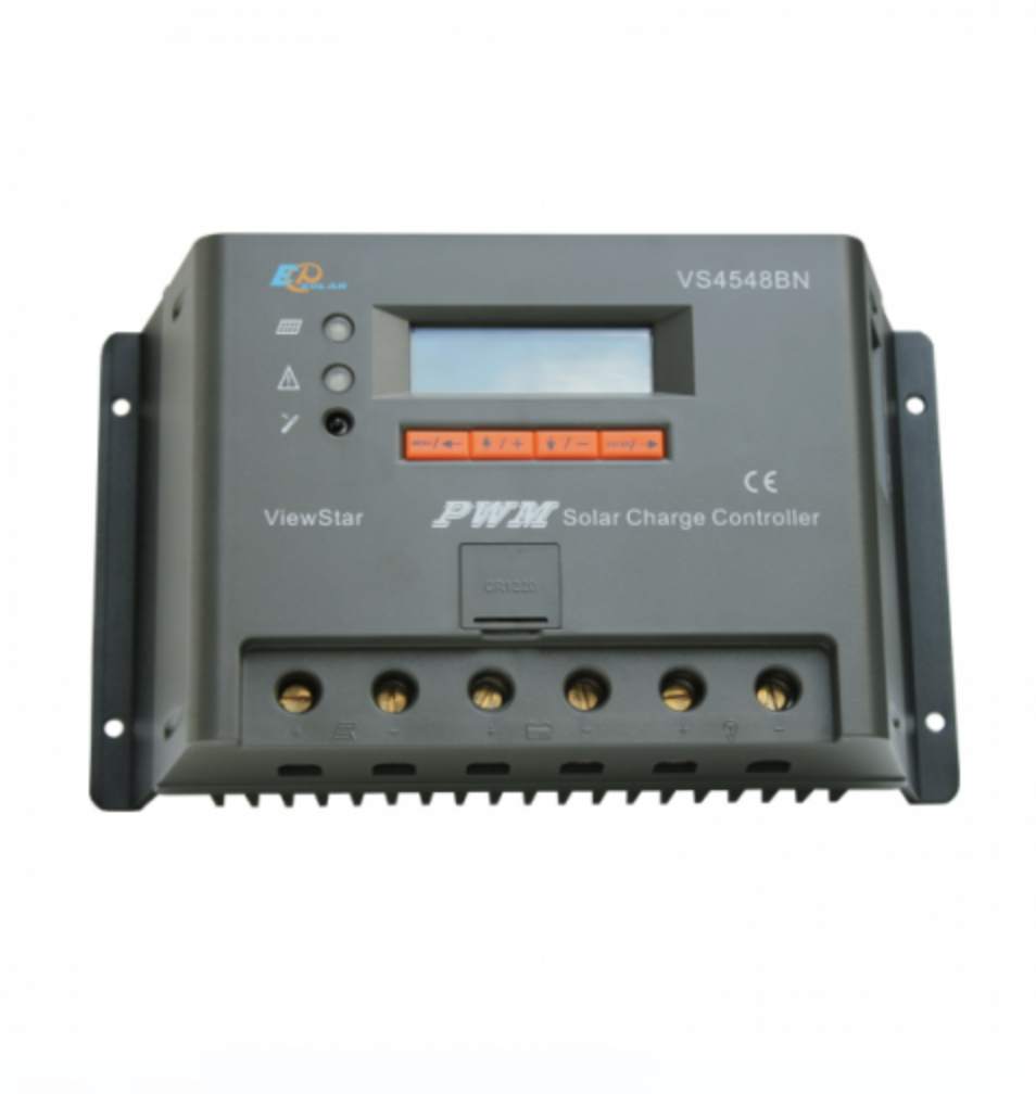 45a solar charge controller/regulator with lcd display for 12v/24v/36v/48v battery