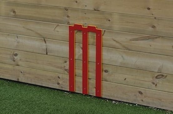 Cricket Stumps - Timber Ball Wall