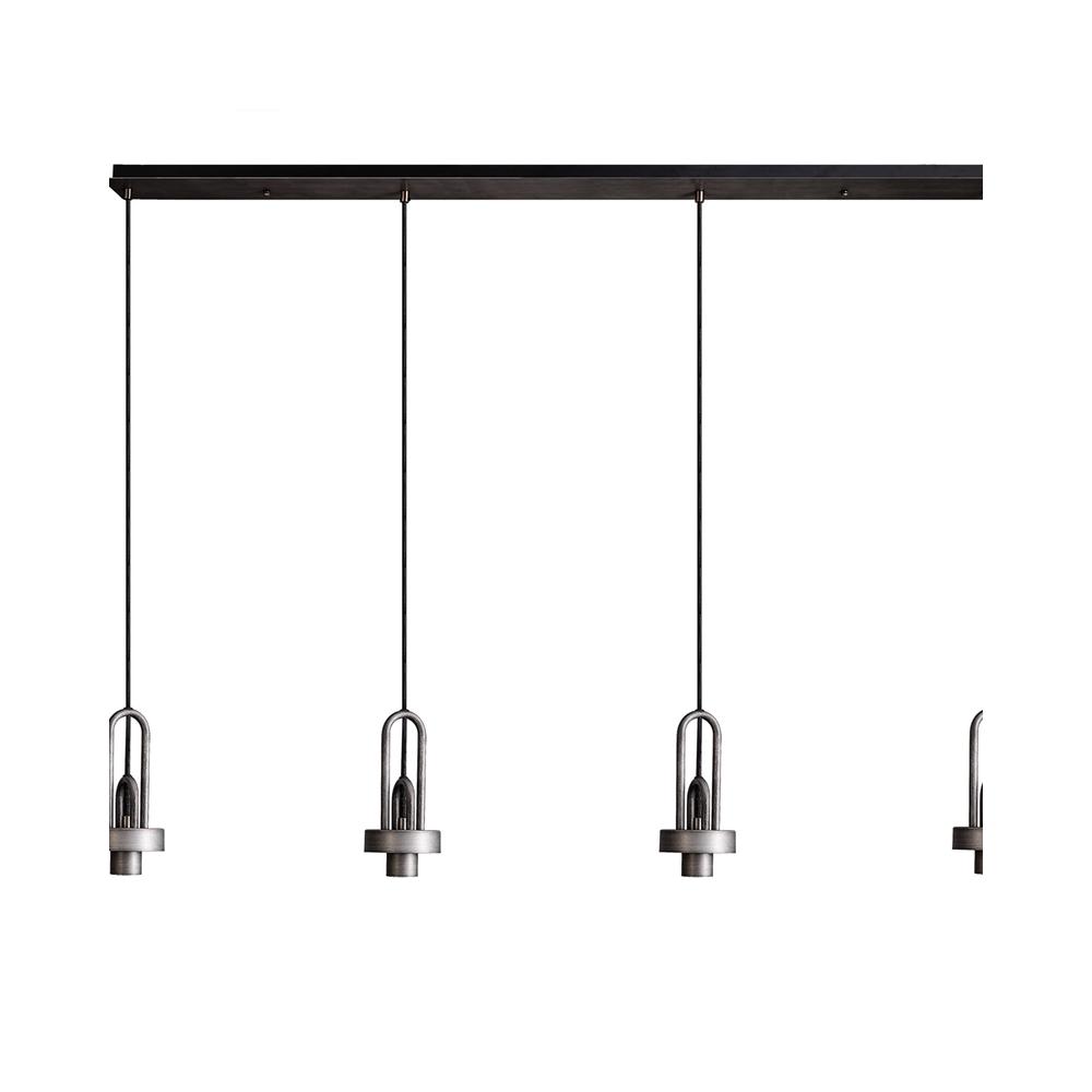 Luxuria Kennith Linear Suspension Kit (FRAME ONLY) 4xE27 Aged Pewter/Matt Black