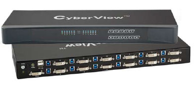 AH-CV-1201D 12 Port Single User DVI-D & USB KVM Switch Rack Mountable