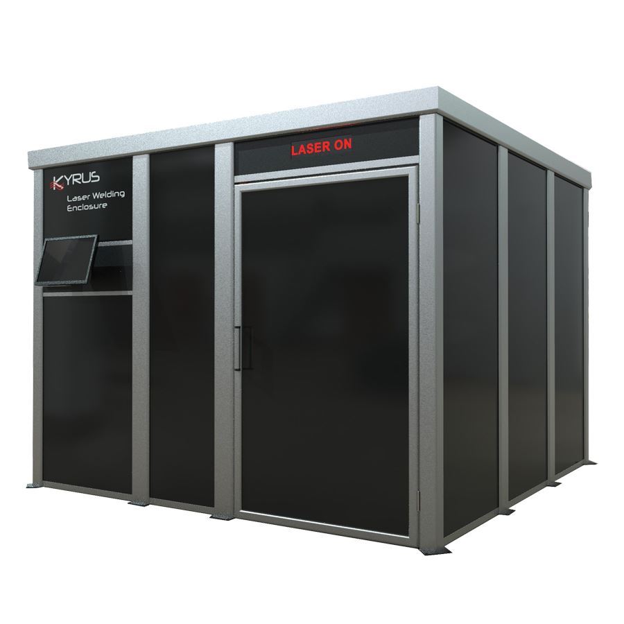 3m x 3m Class 4 Laser Enclosure c/w 1.2m Hinge Door