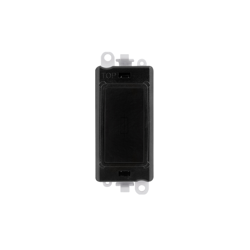 Click 20AX Black 13A Fused Module Insert Black