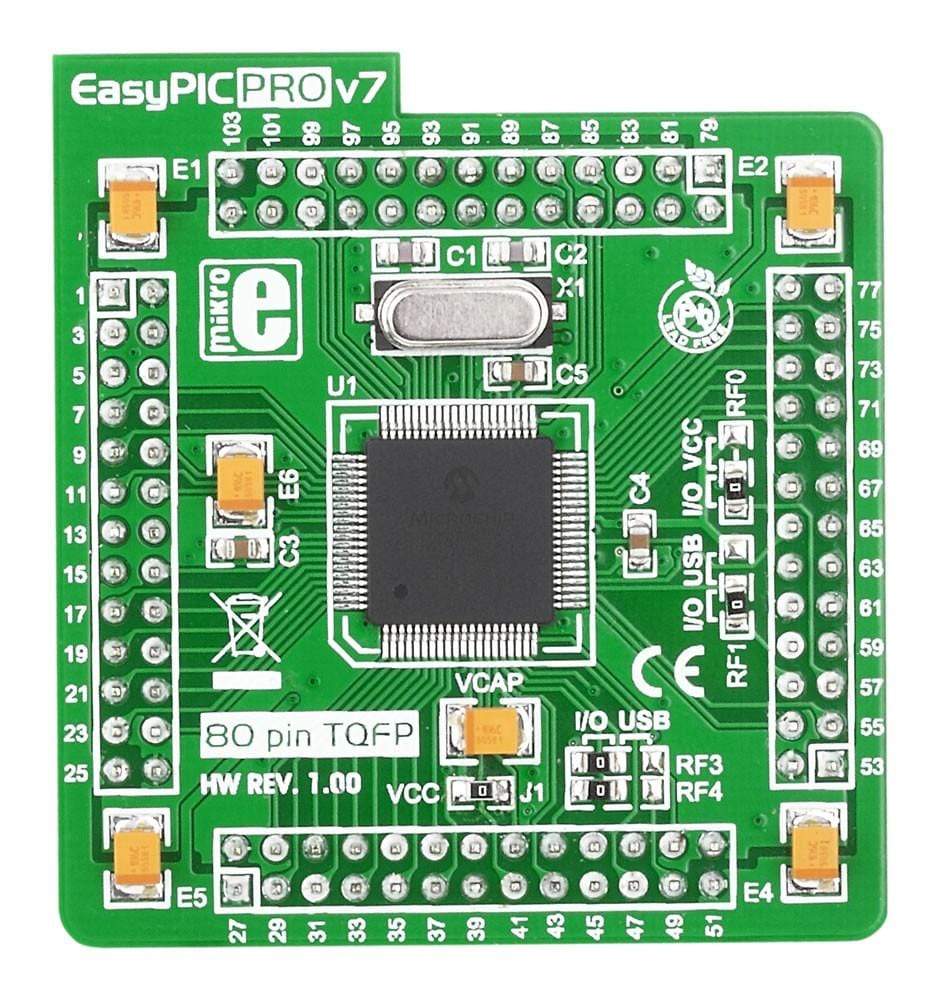EasyPIC PRO v7 MCU card with PIC18F8722